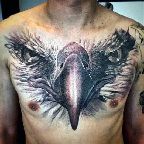80 Eagle Chest Tattoo Designs For Men - Manly Ink Ideas