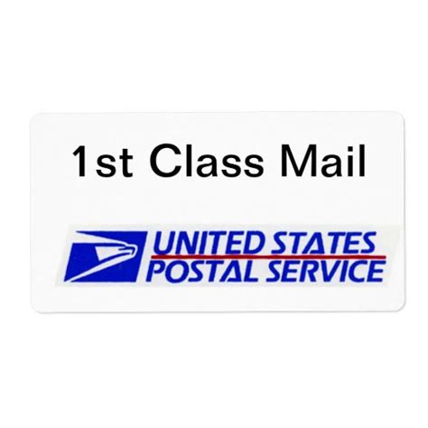 Easy-to-identify USPS First Class Mail Label | Zazzle