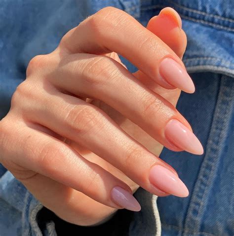 Light Pink Almond Nails