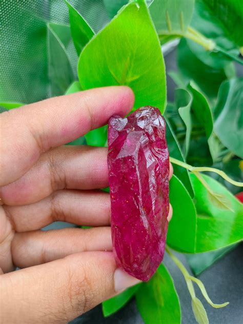 African Natural Ruby Rough 40.00ct Uncut Shape Red Ruby Rough Gemstone