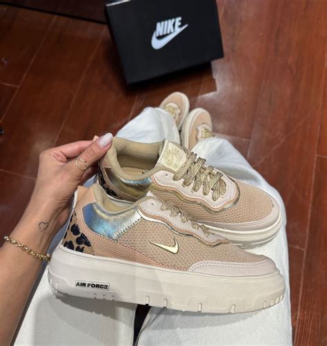 Tênis Nike Air Force Nude Onça Premium Feminino - Tênis Atacado Premium