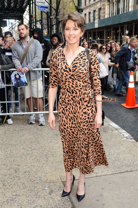 CARRIE COON Arrives at AOL Studios in New York 04/13/2017 – HawtCelebs