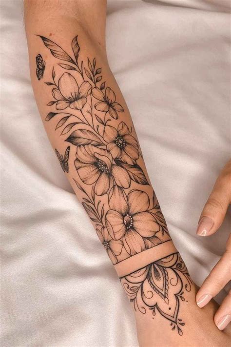 Tatuagem Feminina Para Fechar O Braço - Tatuagem feminina braço fechado: 25 ideias delicadas para se inspirar