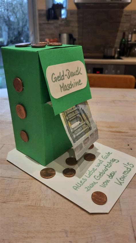 gelddruckmaschine geldgeschenke geburtstag basteln geschenke geldgeschenke geburtstag selber