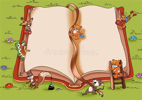 libro feliz stock de ilustracion ilustracion de madera