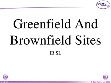 PPT - Greenfield And Brownfield Sites PowerPoint Presentation, free ...