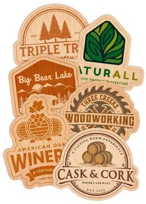 Our Brand New Custom Wood Stickers!