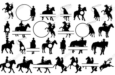 Cowboy Silhouette Cutting Files Free SVG Craft Design - LinkedGo Vinyl