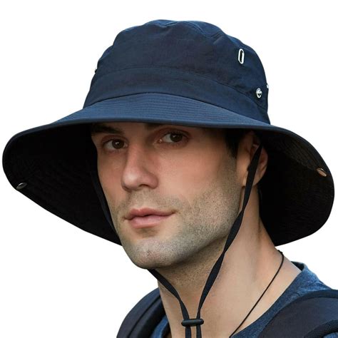 Wide Brim Bucket Sun Hat for Men and Women - Waterproof UPF50+ Material ...