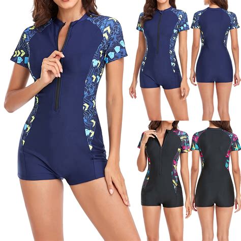 Jacenvly 2024 One Piece Swimsuits for Women Modest New Style Short