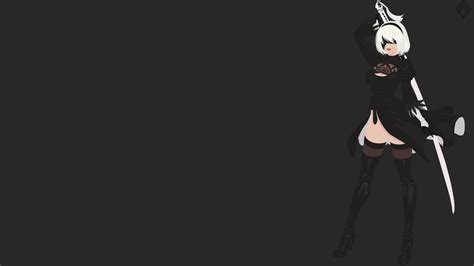 ArtStation - 2B Minimalist Wallpaper