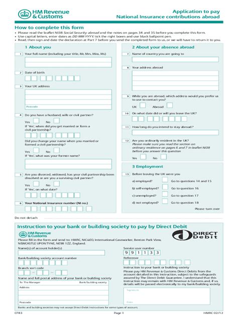 2012 Form UK HMRC NI38 Fill Online, Printable, Fillable, Blank - pdfFiller