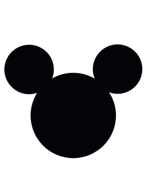printable mickey mouse head 1