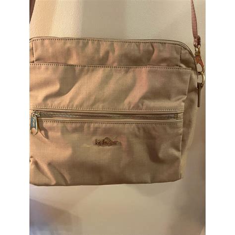 Kipling Nylon Crossbody Bag Dimensions: 13 x 11 Gold... - Depop