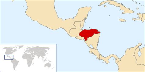 Honduras location map. Location map of Honduras | Vidiani.com | Maps of ...