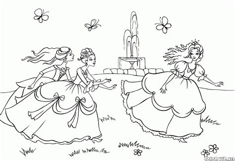 coloring page jogos de princesas