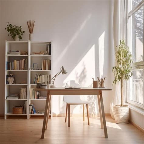 Premium AI Image | workspace interior design minimalist