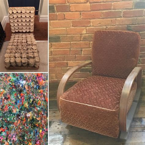 several different types of furniture made out of wine corks