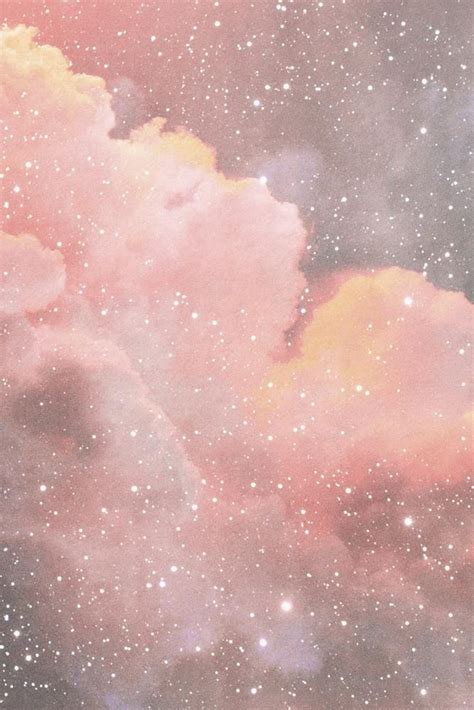 Pink cloud background, aesthetic pastel sky, bling design | premium ...