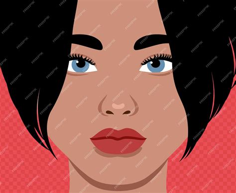 Premium Vector | Close up portrait of a beautiful African woman