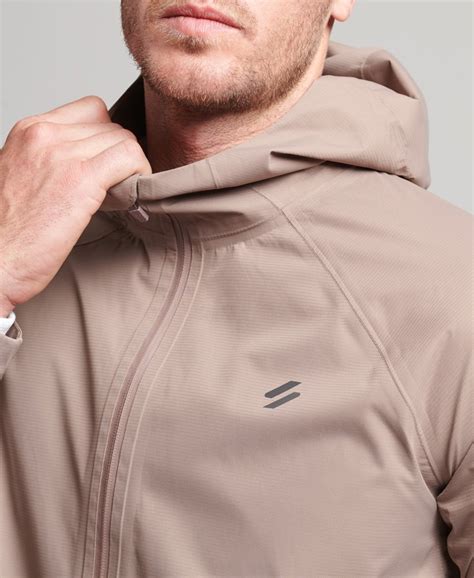 Men's - Waterproof Jacket in Dark Taupe | Superdry UK