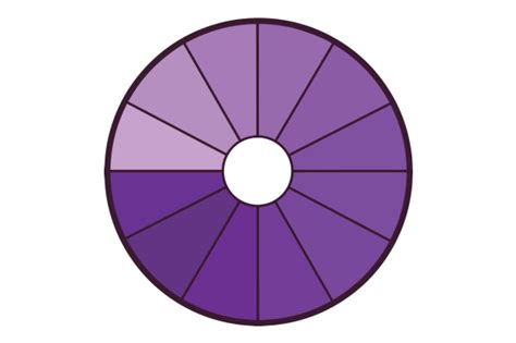 Color Wheel Shades of Purple SVG Cut file by Creative Fabrica Crafts ...