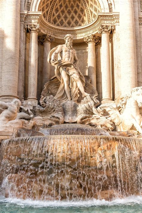 Rome Trevi Fountain close up detail 20163300 Stock Photo at Vecteezy