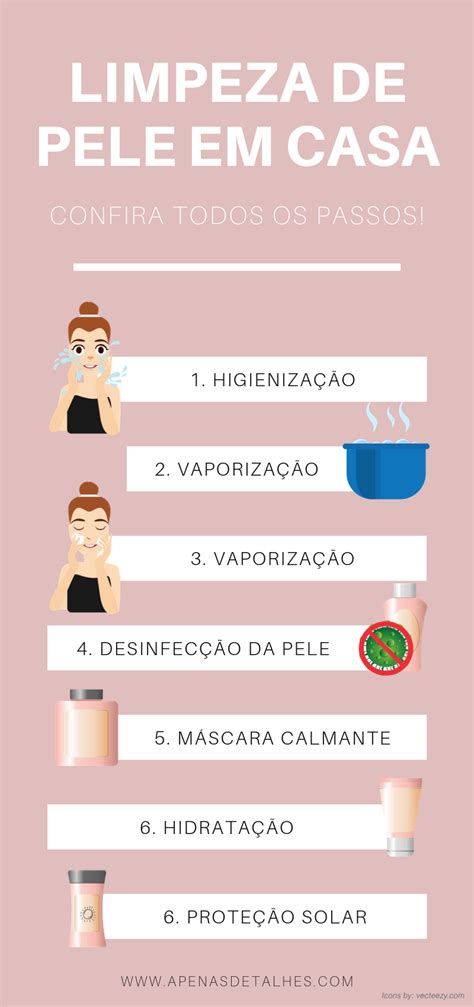 Passo A Passo Da Limpeza De Pele - Como fazer uma limpeza de pele correta em casa - Apenas Detalhes ...