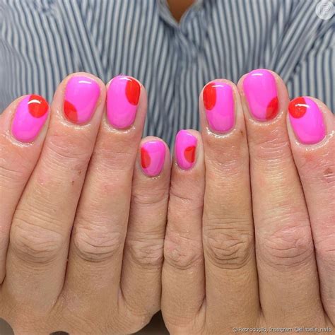 Unha Rosa E Vermelha - Unhas decoradas com cor de rosa: versões lindas e criativas para entrar ...