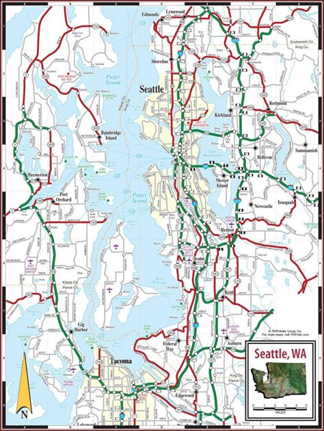 map of puget sound area