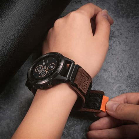 Suede Leather Garmin Watch Straps | Hemsut