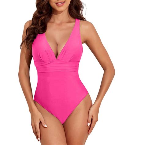 MSJUHEG Strapless Bathing Suits,Women's One-piece Swimsuits,One Piece