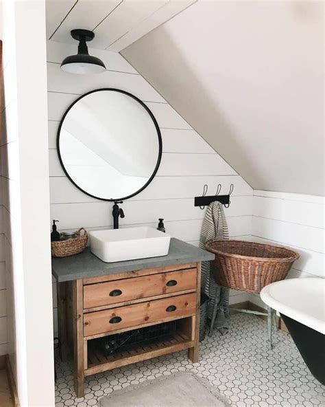 Rustic Bathroom Vanity With Modern Sink and Countertop - Soul & Lane