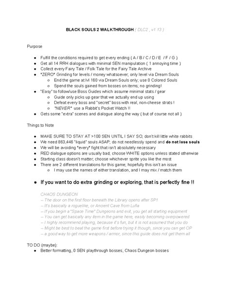 Black Souls 2 Walkthrough: Boss Guide for All Endings and Minimal Stats