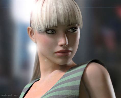 Poser 3D Models - 25 Stunning and Realistic 3D Girls Designs by Yukitan