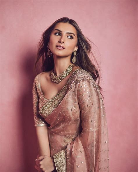 tara sutarias pink organza sari proves  sheer saris  making