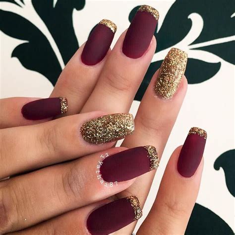 maroon nails color  designs   maroon nail designs