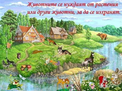 Презентация на тему: "Част от растенията и животните живеят свободно в ...