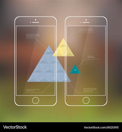 creative template mobile phones royalty  vector image