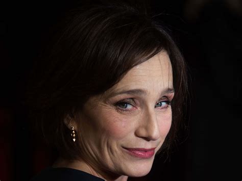 Download Elegant Kristin Scott Thomas In Stunning Dress Wallpaper