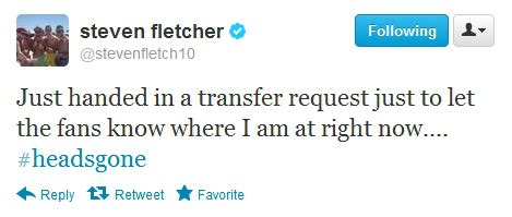 Official: Steven Fletcher Requests Transfer, But No Bid Accepted - Roker Report