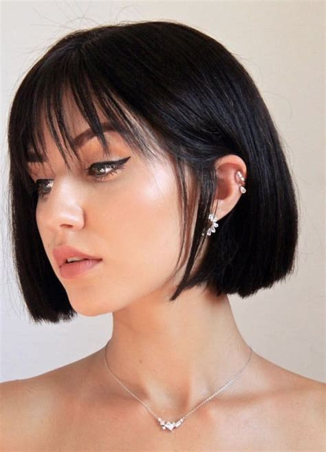 Short Haircuts For Straight Hair With Bangs | My XXX Hot Girl