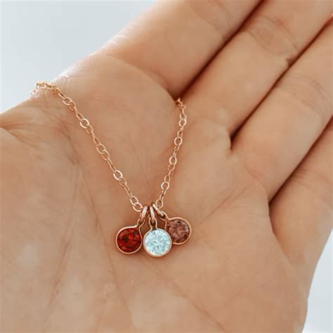 Custom Birthstone Necklace - Gifts to Britain