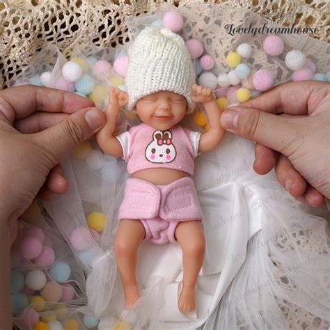 [Mini Silicone Baby] 6'' Camille Handmade Soft Full Mini Silicone Baby ...