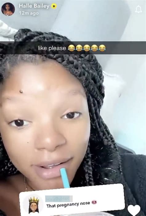 Halle Bailey Reacts To Pregnancy Nose Comment