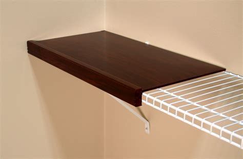 Wood Top For Wire Shelving | Wire shelf covers, Wire closet shelving ...