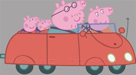 Family car Peppa pig svg Peppa pig png Peppa pig clicpart | Etsy