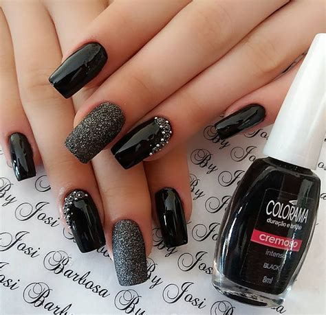 Unhas Decoradas Cor Escuras - Unhas Decoradas Escuras: 50 Modelos de Tons Escuros