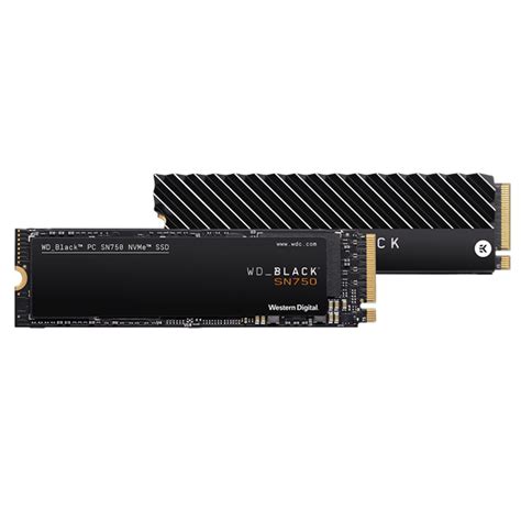 SSD WD BLACK SN750 500GB NVME PCIe Gen3 x4 (WDS500G3X0C)