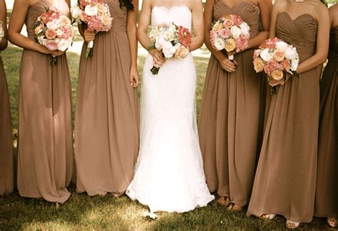 brown color bridesmaid dresses 9